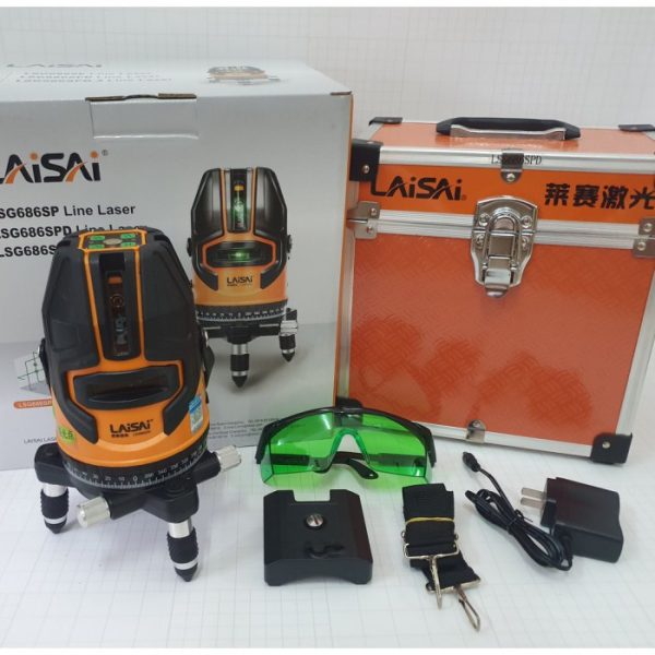 Máy cân bằng laser Laisai LSG686SPD 5 tia xanh